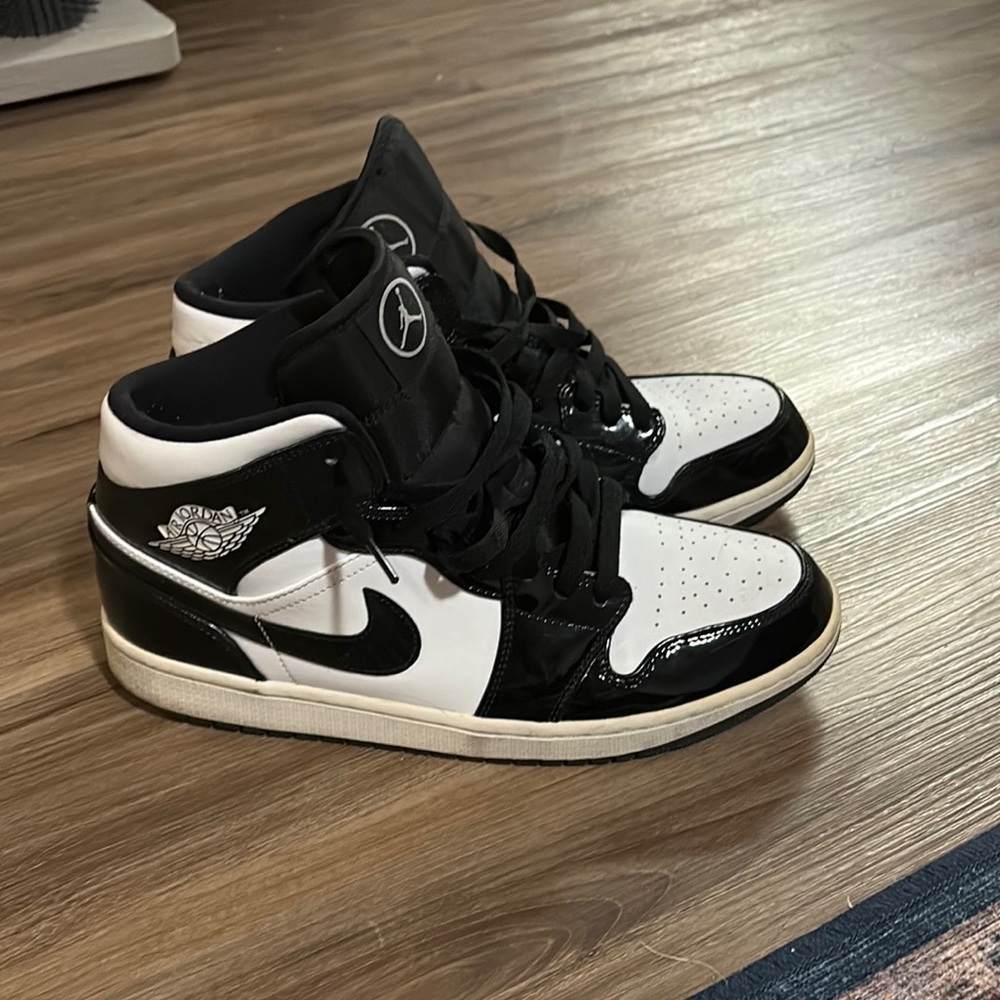 air Jordan 1 Black and White High-Top Sneakers